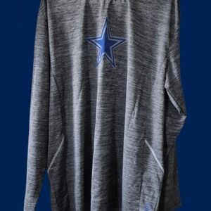 NFL Dallas Cowboys Gray Long Sleeve Shirt with Blue Star